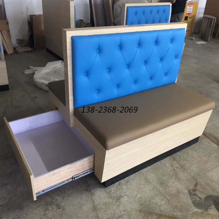 茶餐廳卡座沙發(fā)，抽屜卡